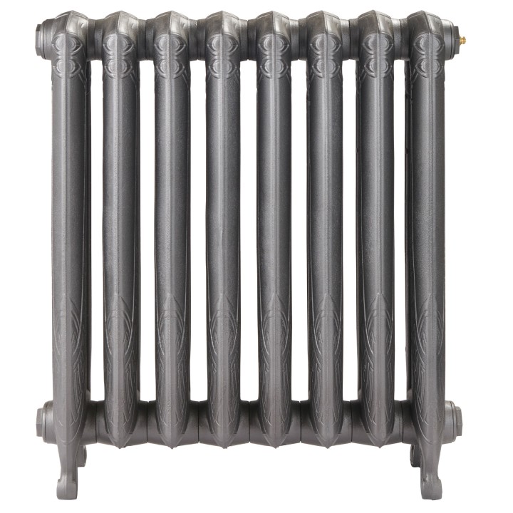 Shelby 740mm 2 Column Ornamental Cast Iron Radiator - Side View