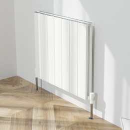 660mm (w) x 600mm (h) "Tower" Double Panel White Horizontal Aluminium Radiator (14 Extrusions)