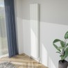 375mm (w) x 1800mm (h) "Tower Bold" Double Panel White Vertical Aluminium Radiator (8 Extrusions)