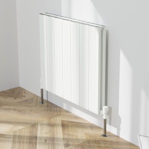 660mm (w) x 600mm (h) "Tower Bold" Double Panel White Horizontal Aluminium Radiator (14 Extrusions)