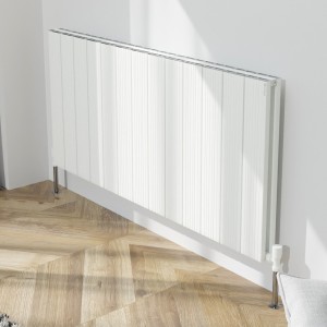 1230mm (w) x 600mm (h) "Tower Bold" Double Panel White Horizontal Aluminium Radiator (26 Extrusions)