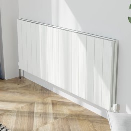 1420mm (w) x 600mm (h) "Tower Bold" Double Panel White Horizontal Aluminium Radiator (30 Extrusions)