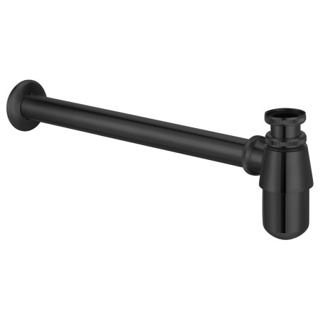 Matt Black Traditional Bottle Trap Including Extension & Flange