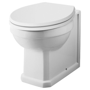 Richmond Traditional Comfort Height Back to Wall Toilet (Seat Not Included - 5 Colour Options)