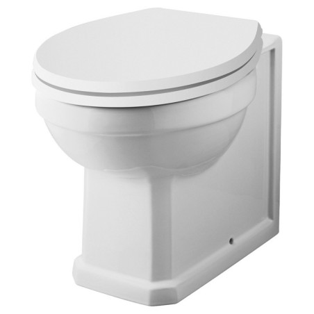 Richmond Traditional Comfort Height Back to Wall Toilet (Seat Not Included - 5 Colour Options)