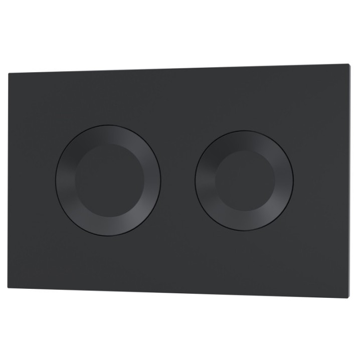 Round Black Flush Plate - Closeup