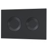Round Black Flush Plate - Closeup