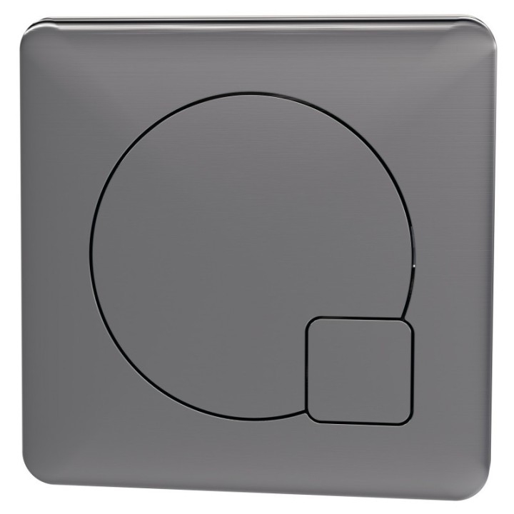 pewter flush plate - closeup
