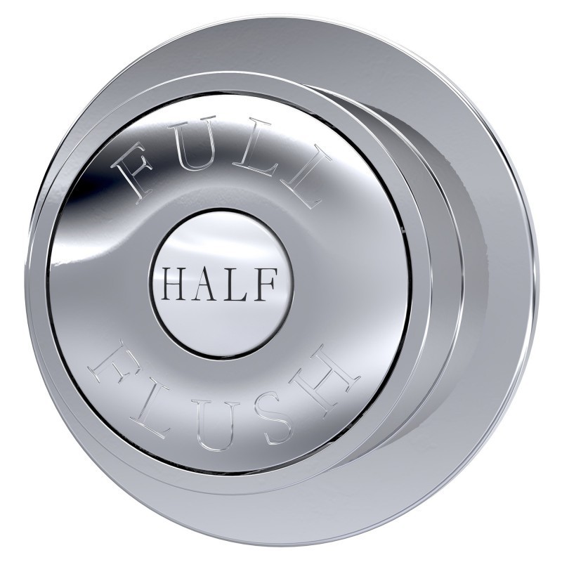 chrome flush plate - closeup