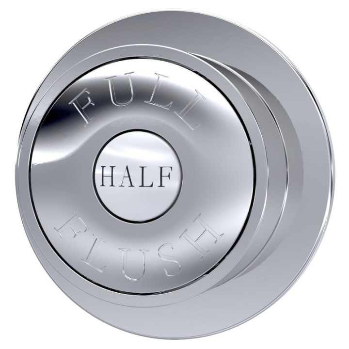 chrome flush plate - closeup