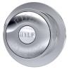 chrome flush plate - closeup