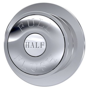 Dual Flush Concealed Cistern Side Inlet & Chrome Traditional Flush Plate