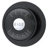 black flush plate - closeup