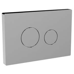 Pneumatic Concealed Cistern Dual Flush Universal Access with Chrome Square Flush Plate