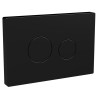 black flush plate - closeup
