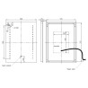 Ohio 600mm (w) x 800mm (h) Rectangle Front-Lit LED Mirror