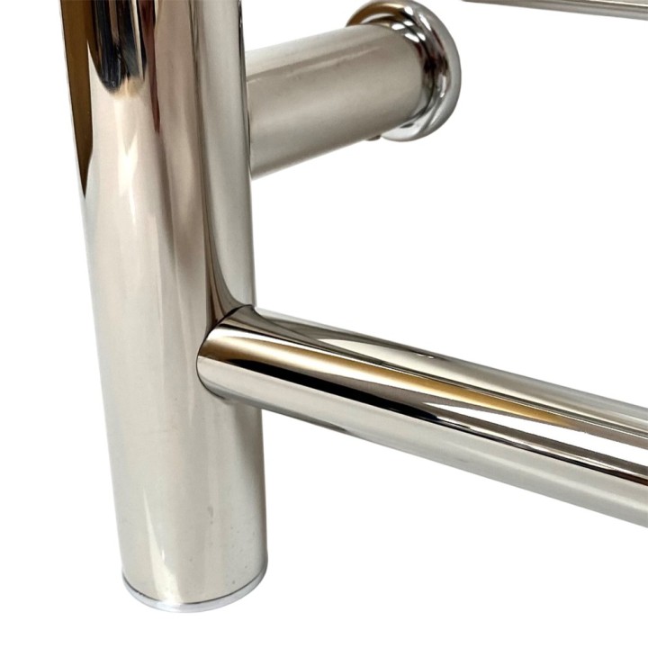 550mm (w) x 660mm (h) x 235mm (d) Axis Polished Stainless Steel Dry Electric Towel Shelf Radiator (In-Built Controller)