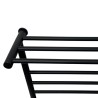 700mm (w) x 500mm (h) Axis Matt Black Dry Electric Towel Shelf Radiator (In-Built Controller)