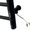 700mm (w) x 500mm (h) Axis Matt Black Dry Electric Towel Shelf Radiator (In-Built Controller)