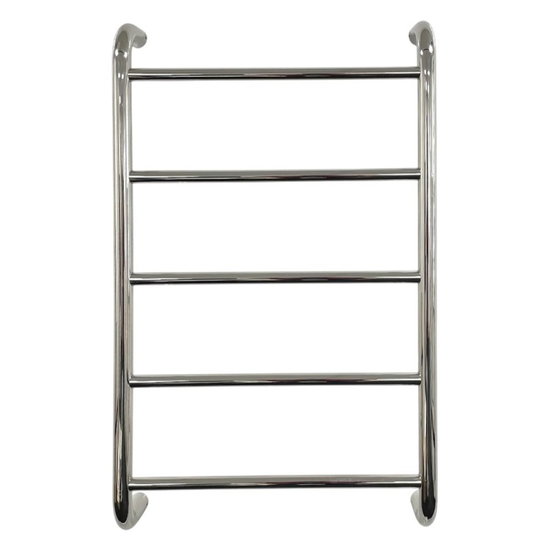600mm (w) x 700mm (h) Contour Polished Stainless Steel Dry Electric Towel Rail