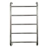 600mm (w) x 700mm (h) Contour Polished Stainless Steel Dry Electric Towel Rail