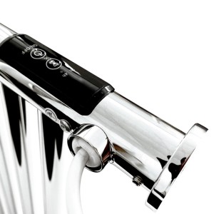 500mm (w) x 250mm (h) Ledge Polished Stainless Steel Dry Electric Towel Shelf (In-Built Controller)
