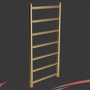 Vertis Designer Brushed Brass PVD Plated, Stainless Steel Towel Rails (3 Sizes)