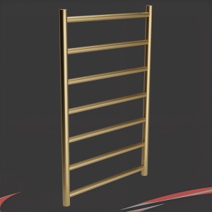 Vertis Designer Brushed Brass PVD Plated, Stainless Steel Towel Rails (3 Sizes)