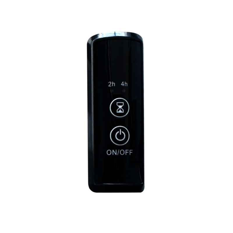 550mm (w) x 660mm (h) x 235mm (d) Axis Matt Black Dry Electric Towel Shelf Radiator (In-Built Controller)