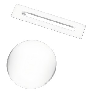Free Standing Bath Overflow and Waste Cover - White