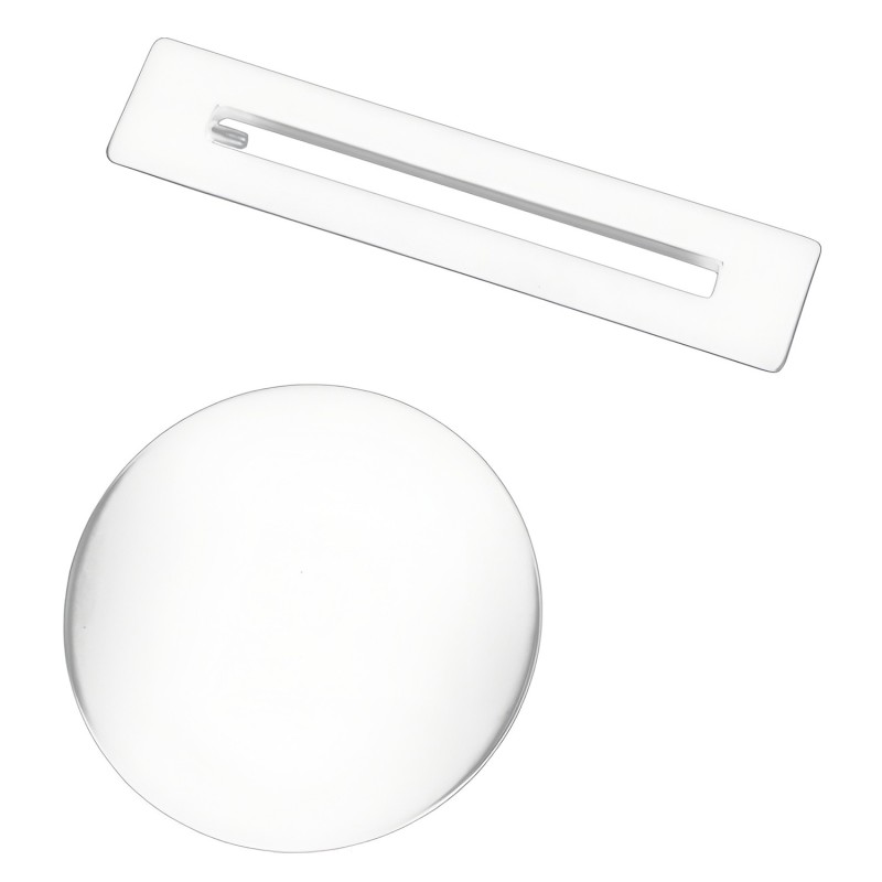 Free Standing Bath Overflow and Waste Cover - White