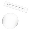 Free Standing Bath Overflow and Waste Cover - White