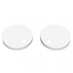 White Toilet Seat Cover Caps (Pair)