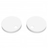 Matt White Toilet Seat Cover Caps 7.7mm Deep