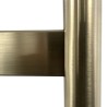 400mm (w) x 700mm (h) Strata Brushed Brass Stainless Steel Flat Bar Dry Electric Towel Rail (In-Built Controller)