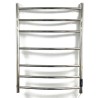 600mm (w) x 800mm (h) Curva Polished Stainless Steel Dry Electric Towel Rail (In-Built Controller)