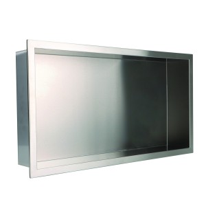 600 x 300mm Shower Niche - Stainless Steel