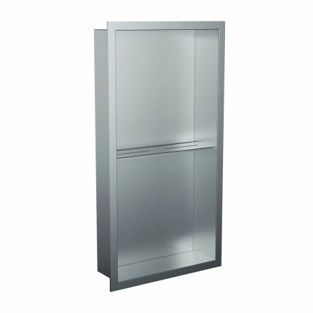 600 x 300mm Shower Niche with Shelf - Stainless Steel
