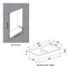 300 x 600mm Shower Niche with Shelf - Black