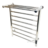 550mm (w) x 660mm (h) x 235mm (d) Axis Polished Stainless Steel Dry Electric Towel Shelf Radiator (In-Built Controller)