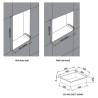 450mm (w) x 300mm (h) Matt Black Stainless Steel Rectangular Pre-Formed Shower Niche (Reversible)