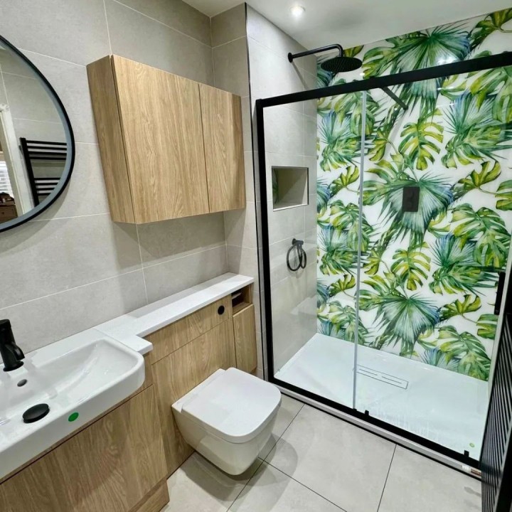 Botanical Acrylic - Showerwall Panel