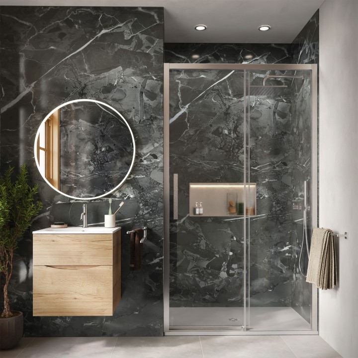Pandora Marble Hydrocore - Showerwall Panels - Insitu
