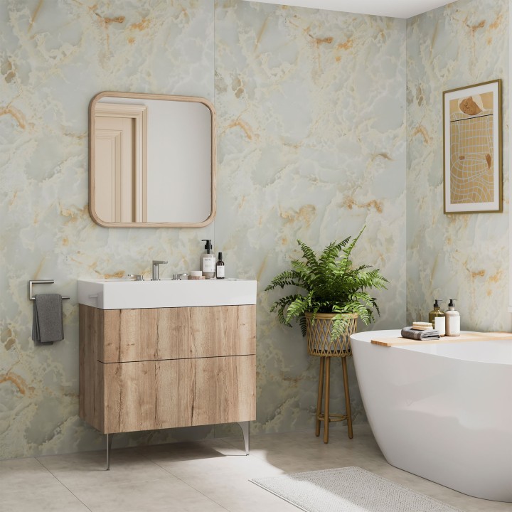 Onyx Pearl Hydrocore - Showerwall Panels - Insitu