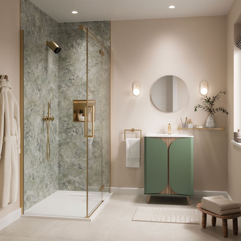Classico Verde Hydrocore - Showerwall Panels - Insitu