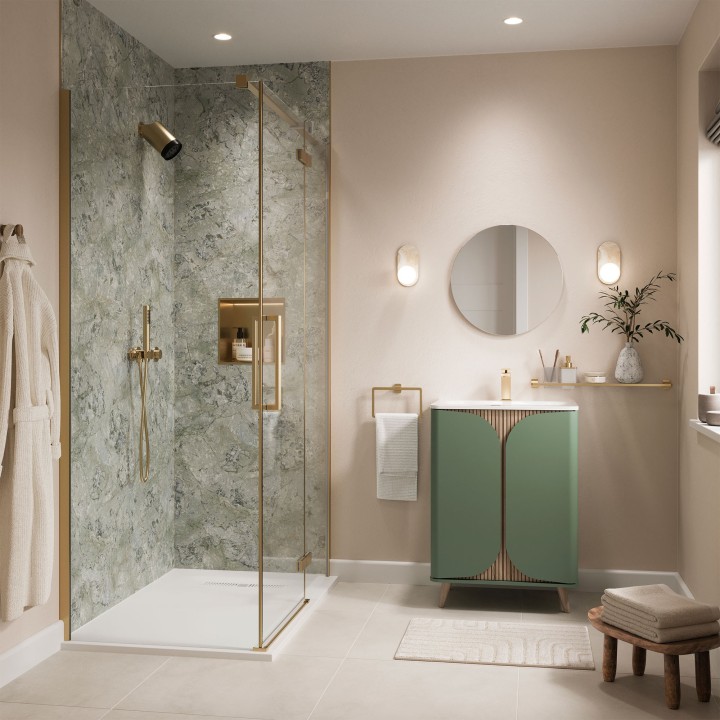 Classico Verde Hydrocore - Showerwall Panels - Insitu