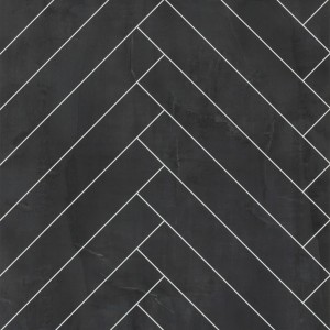 Black Velvet Herringbone Tile Effect - Showerwall Panels