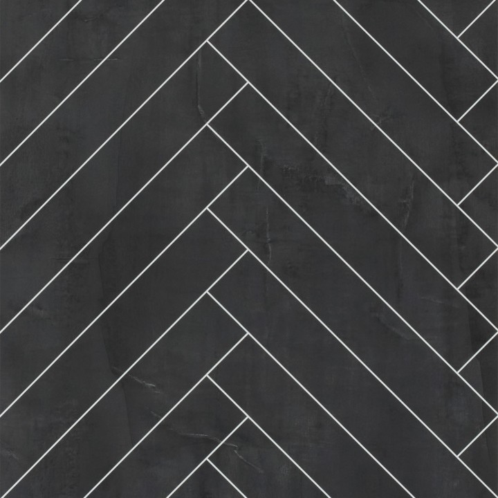 Black Velvet Herringbone Tile Effect - Showerwall Panels