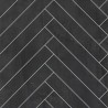Black Velvet Herringbone Tile Effect - Showerwall Panels