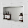 450mm (w) x 300mm (h) Stainless Steel Rectangular Pre-Formed Shower Niche (Dual-orientation)